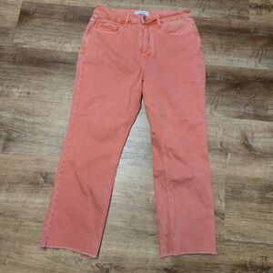 Lovervet By Vervet Coral Cropped Jeans for Women 14W